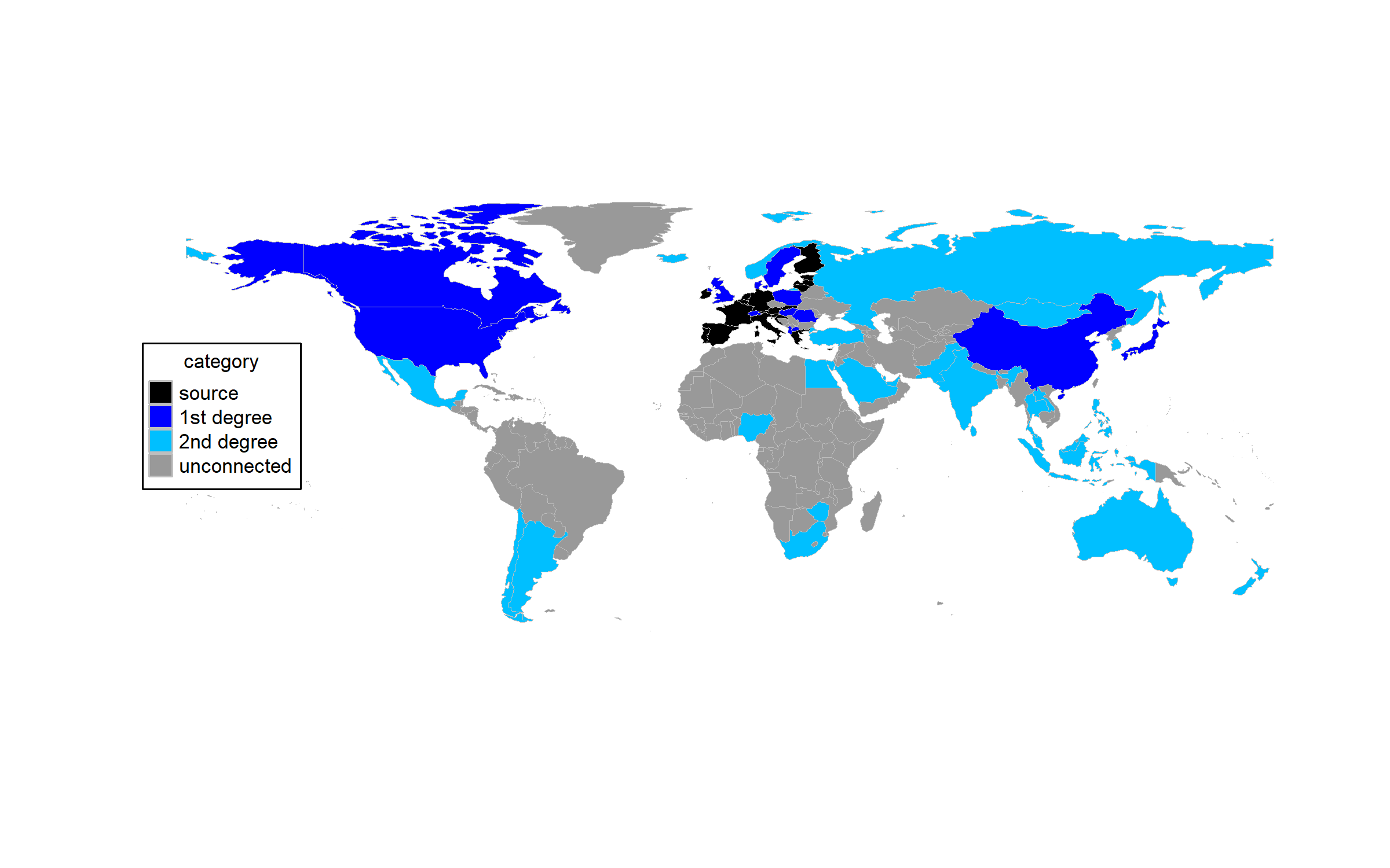 Map of EUR lines