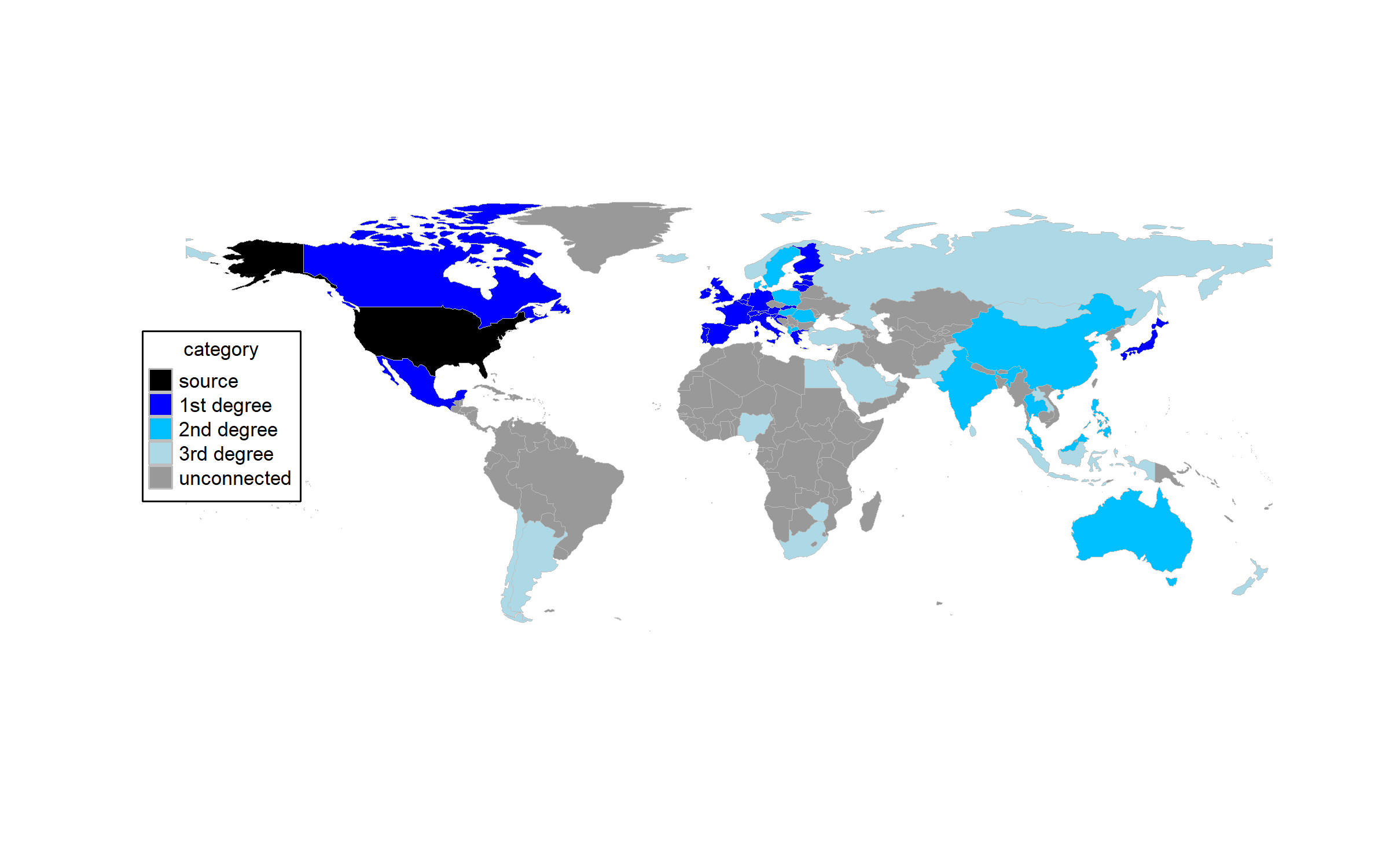 Map of USD lines